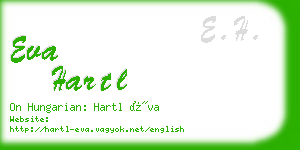 eva hartl business card